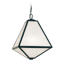 Crystorama Lighting Brian Patrick Flynn Glacier Black Charcoal Outdoor Hanging Light