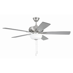 Craftmade Lighting Eos Brushed Polished Nickel LED Ceiling Fan with Light