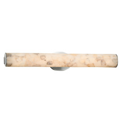 Justice Design Group Elliptic Brushed Nickel LED Vertical Bathroom Light