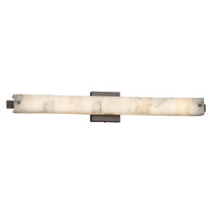 Justice Design Group Edge Dark Bronze LED Vertical Bathroom Light
