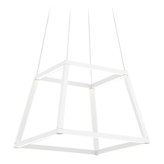 Matteo Lighting Carlington Matte White LED Pendant Light