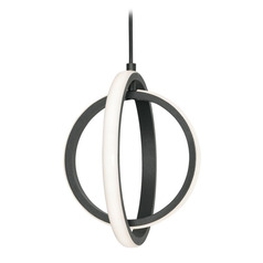 Afx Lighting Lock Black LED Mini-Pendant Light