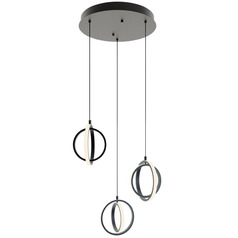 Afx Lighting Lock Black LED Multi-Light Pendant