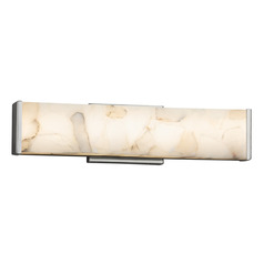 Justice Design Group Latitude Brushed Nickel LED Vertical Bathroom Light