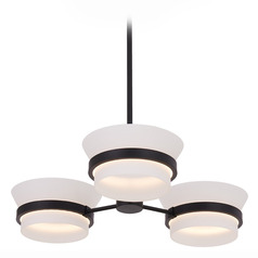 Kalco Lighting Anel Matte Black LED Chandelier