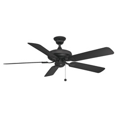 Fanimation Fans Edgewood 52 Black Ceiling Fan Without Light
