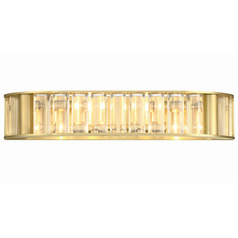 Crystorama Lighting Libby Langdon Farris Aged Brass Bathroom Light