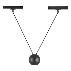Kuzco Lighting Faria Double Black LED Mini-Pendant Light with Globe Shade