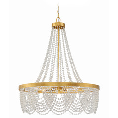 Crystorama Lighting Fiona Antique Gold Chandelier