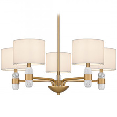 Quoizel Lighting Kimberly Brushed Weathered Brass Chandelier