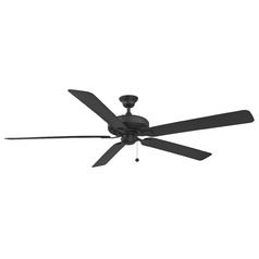 Fanimation Fans Edgewood 72 Black Ceiling Fan Without Light