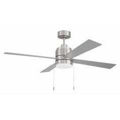 Craftmade Lighting Mccoy Brushed Polished Nickel LED Ceiling Fan with Light