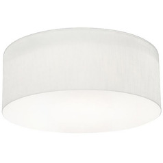 Afx Lighting Anton Linen White Flushmount Light