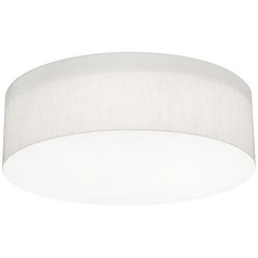 Afx Lighting Anton Linen White Flushmount Light