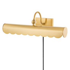 Mitzi Alana Medium Aged Brass Ceramic Sconce
