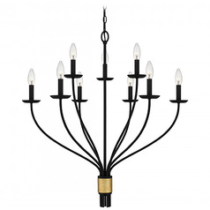 Quoizel Lighting Margaret Matte Black Chandelier