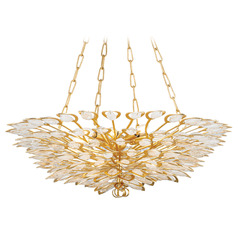 Corbett Lighting Vittoria Gold Leaf LED Crystal Chandelier