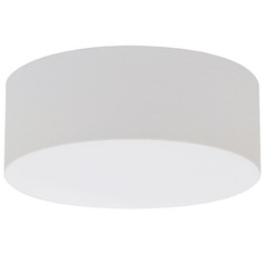 Afx Lighting Anton Linen White LED Flushmount Light