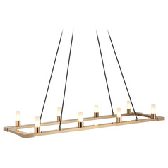 Matteo Lighting Cascadian Aged Gold Brass Island Light