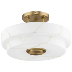 Progress Lighting Tosca Brushed Bronze Semi-Flushmount Light