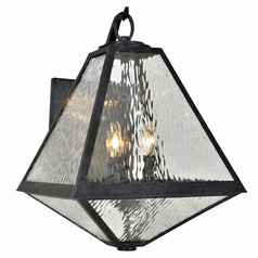 Crystorama Lighting Brian Patrick Flynn Glacier Black Charcoal Outdoor Wall Light