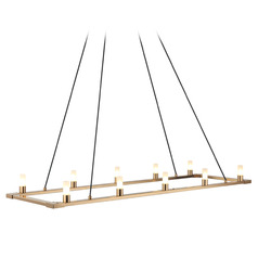 Matteo Lighting Cascadian Aged Gold Brass Island Light