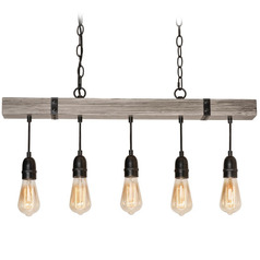Afx Lighting Noah Distressed Grey & Black Island Light
