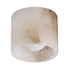 ET2 Cava White Alabaster LED Flushmount Light