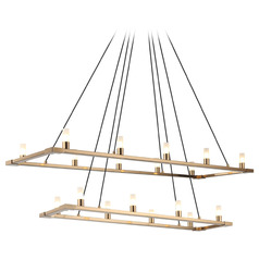 Matteo Lighting Cascadian Aged Gold Brass Island Light