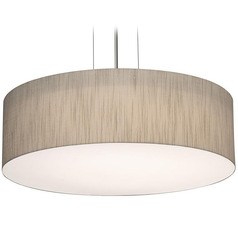 Afx Lighting Anton Black Pendant Light with Drum Shade