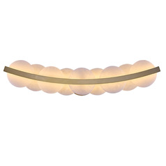 Kalco Lighting Meridian Winter Brass LED Sconce