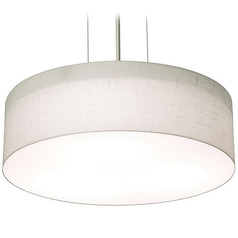 Afx Lighting Anton Black Pendant Light with Drum Shade
