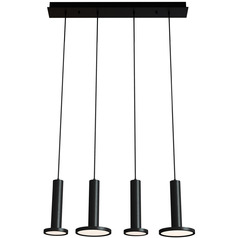 Afx Lighting Luna Black LED Multi-Light Pendant