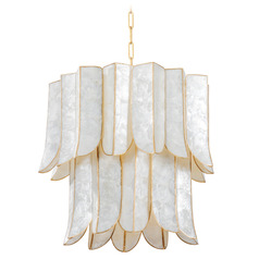 Corbett Lighting Cartagena Vintage Gold Leaf LED Chandelier