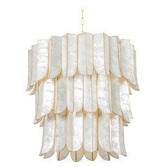 Corbett Lighting Cartagena Vintage Gold Leaf LED Chandelier