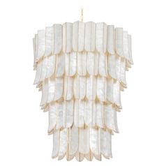 Corbett Lighting Cartagena Vintage Gold Leaf LED Chandelier