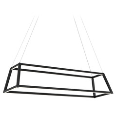 Matteo Lighting Carlington Matte Black LED Pendant Light
