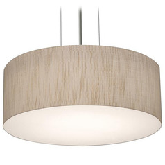 Afx Lighting Anton Black LED Pendant Light with Drum Shade