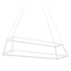 Matteo Lighting Carlington Matte White LED Pendant Light