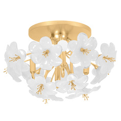 Corbett Lighting Hygea Gold Leaf LED Flushmount Light