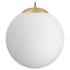 Progress Lighting Atwell Brushed Bronze Pendant Light with Globe Shade