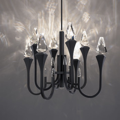 Schonbek Beyond Plumeria Black LED Pendant Light