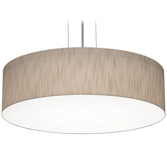 Afx Lighting Anton Black Pendant Light with Drum Shade