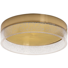 Afx Lighting Maggie Satin Brass LED Flushmount Light