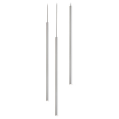 Afx Lighting Point White LED Multi-Light Pendant with Cylindrical Shade