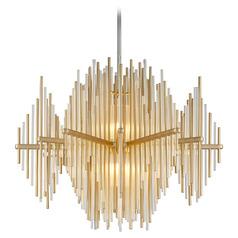 Corbett Lighting Theory Gold Leaf & Stainless Steel LED Pendant Light
