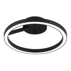 Matteo Lighting the Trundle Matte Black LED Flushmount Light