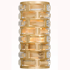Crystorama Lighting Meridian Antique Gold Sconce
