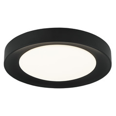 Matteo Lighting Essene Black LED Flushmount Light