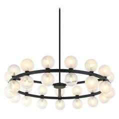 Matteo Lighting Nimbus Matte Black LED Chandelier